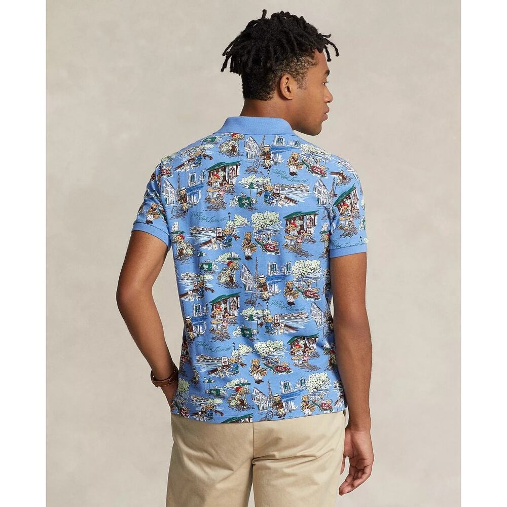 POLO Ralph Lauren NEW Polo Bear in Paris Polo Shirt Mens Small , slim fit NWT - Picture 7 of 12